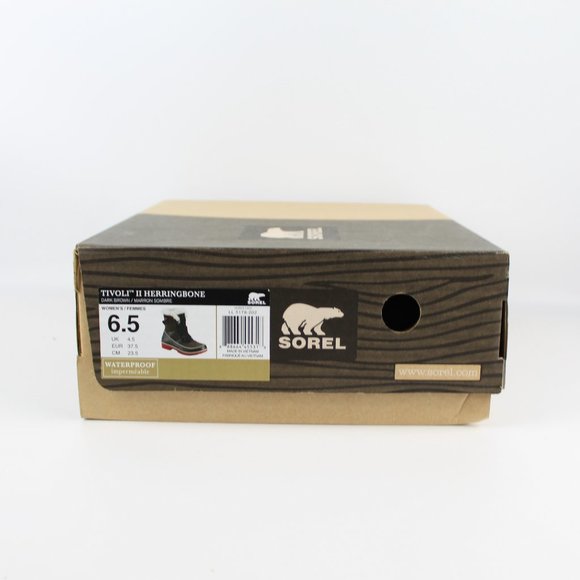 New SOREL WOMEN TIVOLI™ II HERRINGBONE Waterproof Winter Boots – Warm & Stylish - Picture 16 of 16